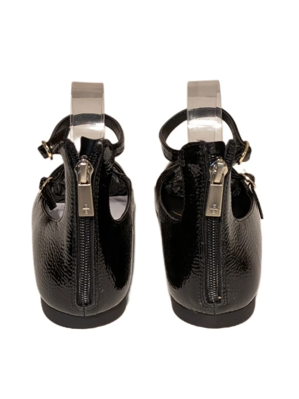 Kenneth Cole New York Nolita Women’s 8.5 Black Patent Pointed Toe Ankle Strap Fl